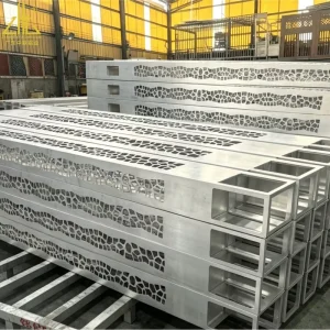 Custom Aluminum Lamp Pole Profile 6063-T5 Anodized Aluminum Light Pole Extrusion for Street Lighting and Outdoor Use