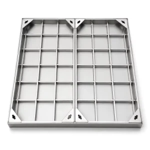 Custom Anti Slip Decorative Heavy Duty Durable Outdoor Indoor Floor Panel 304 SS Stainless Steel Invisible Manhole Cover Roadway