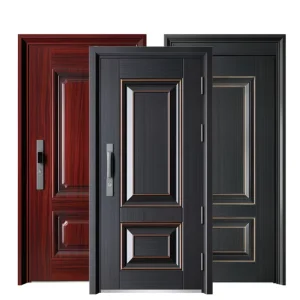 Custom Anti Theft Modern Security Door Steel Metal Front House Door Steel Doors for Houses
