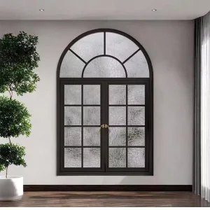 Custom Arch Aluminum Window Round Oval Bay Fixed Aluminum Window Double Glazed Frame Profil