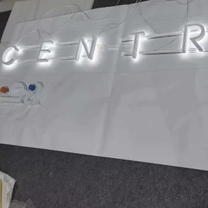 Custom Backlit Letters 304 Stainless Steel Spray-Painted Logo Sign for Hotels & Boutique Stores