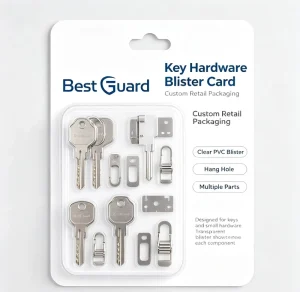 Custom Blister Retail Packaging for Metal Parts Clear PET Blister Pack for Industrial Hardware Fitting Accessories