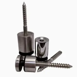 Custom Color Glass Standoffs Self-Tapping Screw Rod 304 Stainless Steel Spacer for Frameless Fence Billboard