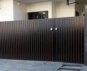 Custom Design Electric Aluminum Alloy Heat Treated Powder Coated Rustproof Eco-friendly 5-Year Gate Fencing