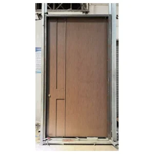 Custom Design Metal Door Contemporary Metal Entrance Door Powder Coated Outdoor Metal Door for Residential Buildings
