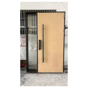 Custom Design Metal Door Contemporary Metal Entrance Door Premium Heavy Duty Metal Door for Luxury Home