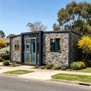 Custom Design Source Factory Easy Install Glass Wall Pop up 1 to 2 Bedroom With Glass Window Movable Detachable Container House
