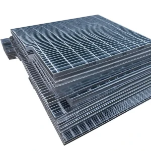 Custom Durable Carbon Steel Galvanized Press Locked Anti Corrosion Outdoor Drainage Trench Cover Steel Grating Grid