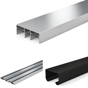 Custom European 6063 Powder Coating Silver Anodized Extruded Aluminum Alloy Profiles for Industry