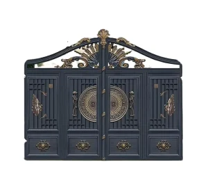 Custom European-Style Modern Ornate Aluminum Garden Gates for Houses, Villas and Estates