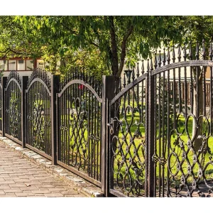 Custom Heavy Duty Metal Balcony Stair Fence Safety Wrought Iron Railing