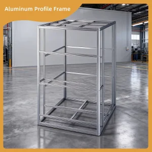Custom Height Vertical Cube Aluminum Profile Frame Durable Modular Industrial Skeleton for Vertical Industrial Precision