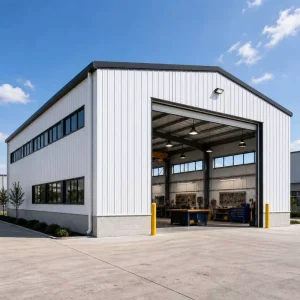 Custom Industrial Steel Frame Structure Shed Building for Storage Warehouse