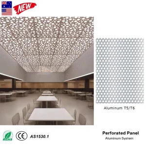 Custom Interior Decorative Aluminum Perforated Ceiling Panel System for Residentical