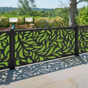 Custom Laser Cut Aluminum Garden Screen Decorative Privacy Wall Lattice Fence Panel