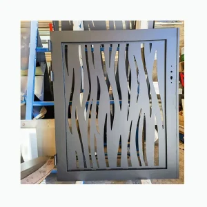 Custom Laser-Cut Patterned Aluminum Garden Gate for Outdoor Villa Use