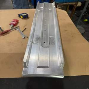 Custom Long Special Shape Aluminum Extrusion Profile Precision CNC Machined Aluminium Fixture Base Plate