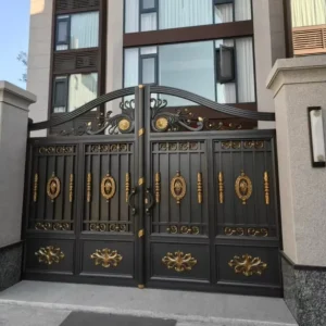 Custom-Made Heavy-Duty Outdoor Metal Gates for Villas, Courtyards, and Houses, 6ft Height