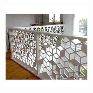 Custom Metal Garden Railings Laser Cut Metal Stair Panel