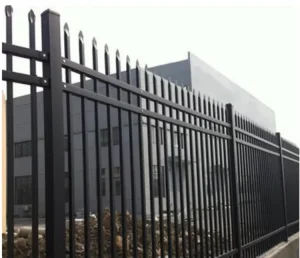 Custom Metal Steel Guardrail Zinc Steel Fence Wrought Iron Fences Manufacturers Modern Design for Outdoor Fence