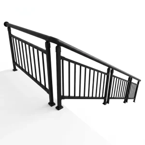 Custom Modern Aluminum Zinc Steel Railing Garden Balcony Stair Guardrail Residential Villa Rust Resistant Easy Install Factory