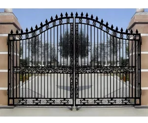 Custom Modern House Gates Simple Entrance Doors Metal Gates