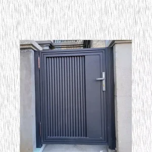 Custom Modern Main Gates Wrought Aluminum Courtyard Door Automatic Sliding Exterior Outdoor Door