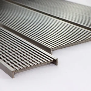 Custom Outdoor Duty Drainage Stainless Steel Rain Water Gutter Drain Cover Trench Grating Metal Building Construction Materials