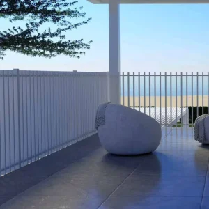 Custom Outdoor Garden Galvanized Steel House Fence, 4ft 5ft 6ft