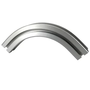Custom Oval Aluminium Extrusion Profile 6063 Curve Manufacturing