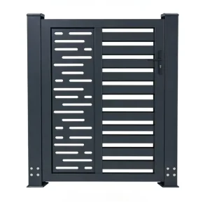 Custom Painted Aluminum Pedestrian Security Gate Metal 3D Fencing Gates