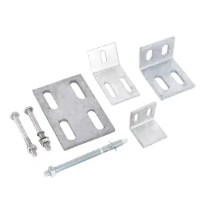 Custom Precision Mechanical Stainless Steel/Galvanized Steel Embedded Hardware Components for Curtain Wall Systems