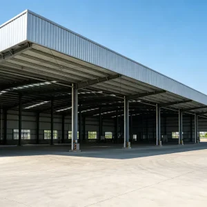 Custom Prefab Steel Structure Warehouse Galvanized Metal Industrial Storage Workshop Building