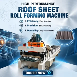 Custom Profile Trapezoidal Roof Sheet Roll Forming Machine Suitable for Warehouse Factory Agricultural Greenhouse Roof Projects