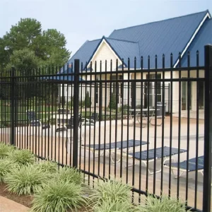 Custom Size Aluminum Garden Fence Panels Metal Yard Fencing System