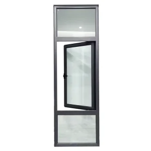Custom Size Modern Stainless Steel Louver Windows Easy Installation for Apartments Horizontal Opening Pattern Screen