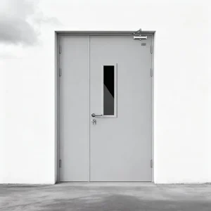 Custom Size OEM ODM Steel Fire Door 30 to 180 Mins Fire Rating Commercial Fire Proof Metal Door