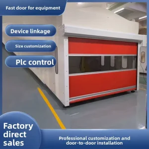 Custom Size PVC Rapid Roller Shutter Door Custom Automatic Sensor Quick Door Anti Theft 25 DBA for Food Factory Workshop