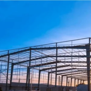 Custom Size Prefab Metal Building Steel Structure Warehouse With Crane