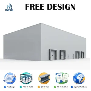 Custom Steel Structure Cold Storage Warehouse Insulated Building for Frozen Food and Meat Storage