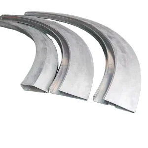 Custom T Profile Curved Metal Extrusion Aluminium Alloy Anodized Finish T5 Decorations Cutting Bending Welding Punching