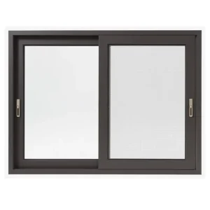 Custom Thermal Insulation Double Pane Security Sliding Windows with Metal Mosquito Net