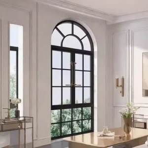 Custom Villa Southwestern Style Security Aluminum Alloy Casement Windows Soundproof Windproof