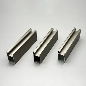 Custom Wardrobe Cabinet Aluminum Profiles Champagne Anodized Aluminum Frame 6063 T5 Extrusion Aluminum Profiles