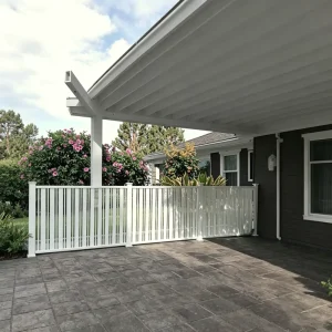 Custom Wide-Width Waterproof Powder-Coated Aluminum Vertical Privacy Security Fence