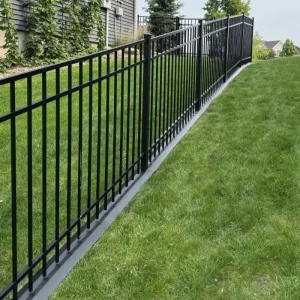 Custom Wrought Aluminum Guardrail Anti Corrosion Weather Resistant Luxury Aluminum Fence for Residential Yard Boundary