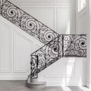 Custom Wrought Iron Railings Garden Wall Fence Durable Steel Balustrade Handrails Park School Terrace Anti Rust
