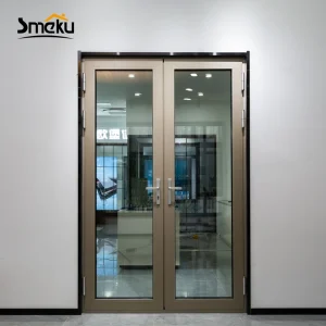 Customizable Aluminum Double Doors Elegant Thermal Break Door Solution for Residential Villas & Commercial Buildings