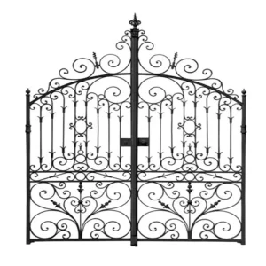 Customizable American Industrial Style Cast Iron Gate With High Quality Wrought Iron Construction for Secure and Sturdy Gate