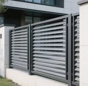 Customizable Black Aluminum Alloy Privacy Fence Panels Garden Metal Screen Outdoor Home Eco-Friendly Durable Rot-Proof